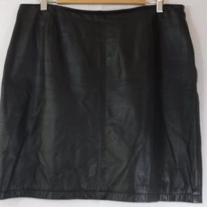 Wilsons Leather Mini Skirt Black Size 14